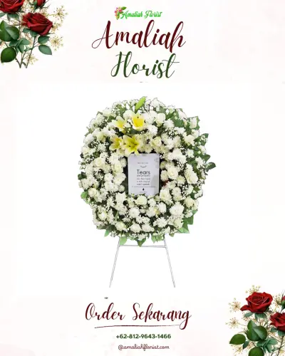 Krans Bunga Duka Cita di Lolu Utara